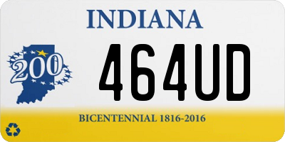 IN license plate 464UD