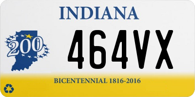 IN license plate 464VX