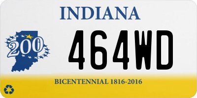 IN license plate 464WD