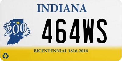 IN license plate 464WS