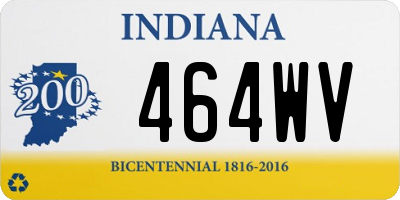 IN license plate 464WV
