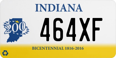 IN license plate 464XF