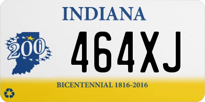 IN license plate 464XJ