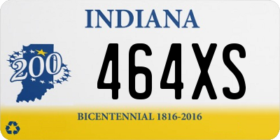 IN license plate 464XS