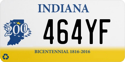 IN license plate 464YF