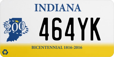 IN license plate 464YK