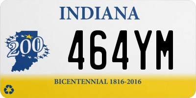 IN license plate 464YM