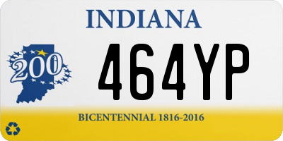 IN license plate 464YP