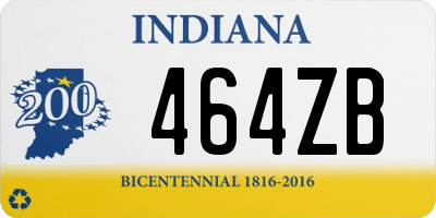 IN license plate 464ZB