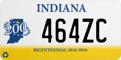 IN license plate 464ZC