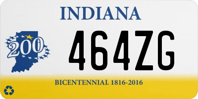 IN license plate 464ZG