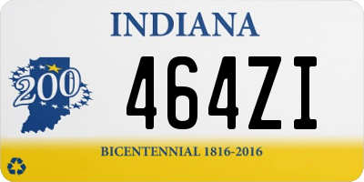 IN license plate 464ZI