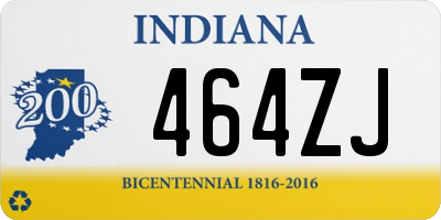 IN license plate 464ZJ