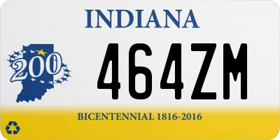 IN license plate 464ZM