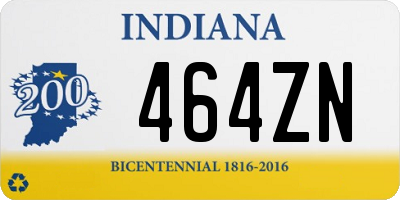 IN license plate 464ZN