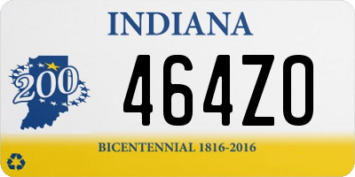 IN license plate 464ZO