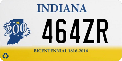 IN license plate 464ZR