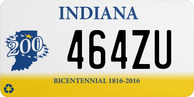 IN license plate 464ZU