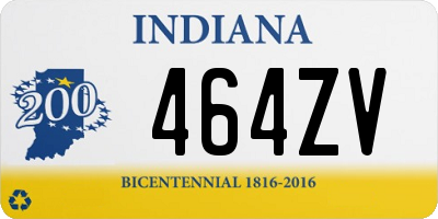 IN license plate 464ZV