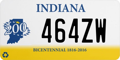 IN license plate 464ZW