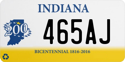 IN license plate 465AJ