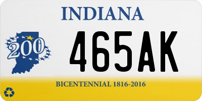 IN license plate 465AK