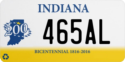 IN license plate 465AL