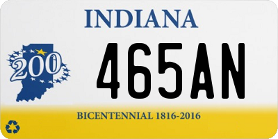 IN license plate 465AN