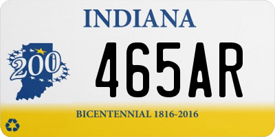 IN license plate 465AR