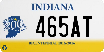 IN license plate 465AT