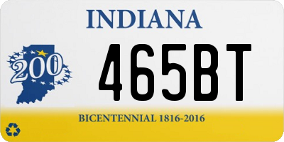 IN license plate 465BT