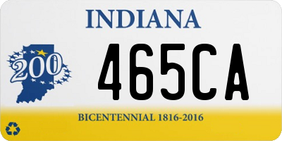 IN license plate 465CA