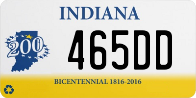 IN license plate 465DD