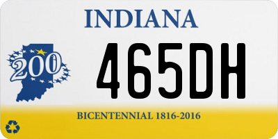 IN license plate 465DH