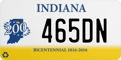 IN license plate 465DN