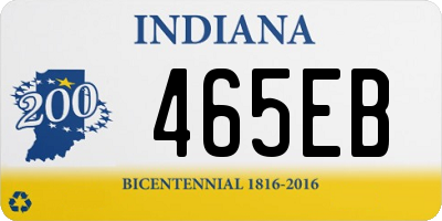 IN license plate 465EB