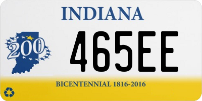 IN license plate 465EE