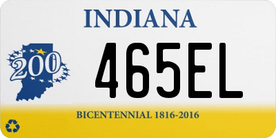 IN license plate 465EL