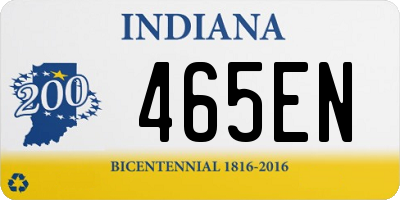 IN license plate 465EN