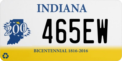 IN license plate 465EW