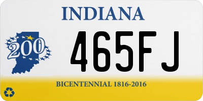 IN license plate 465FJ