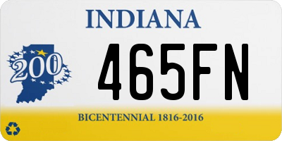 IN license plate 465FN