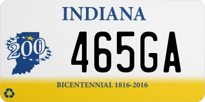 IN license plate 465GA