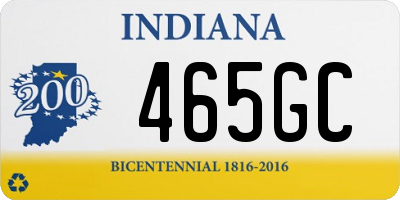 IN license plate 465GC