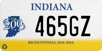 IN license plate 465GZ
