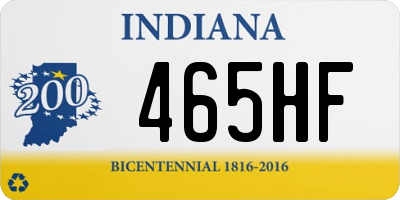 IN license plate 465HF