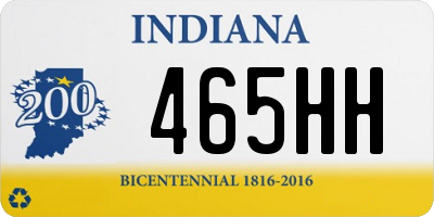 IN license plate 465HH