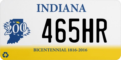 IN license plate 465HR