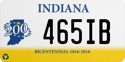 IN license plate 465IB