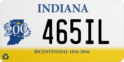 IN license plate 465IL